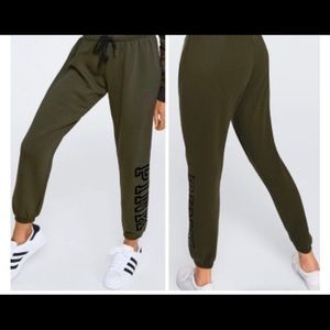 Army green xs campus sweatpants